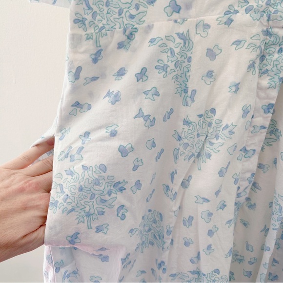 India Amory Julia Amory Dress Blue & White Sz L - Picture 5 of 9